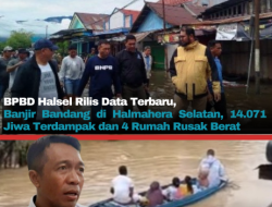 BPBD Halsel Rilis Data Terbaru Banjir Bandang di Halmahera Selatan, 14.071 Jiwa Terdampak