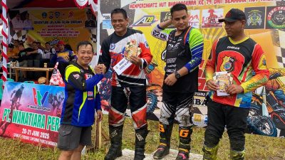 Polres Halmahera Selatan dan MBATAC Gelar Fun Enduro Cross & Adventure, Semarakkan HUT Bhayangkara ke-79