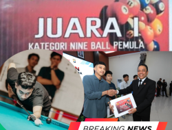Firman Fachruddin Raih Juara Satu Nine Ball Turnamen 2025